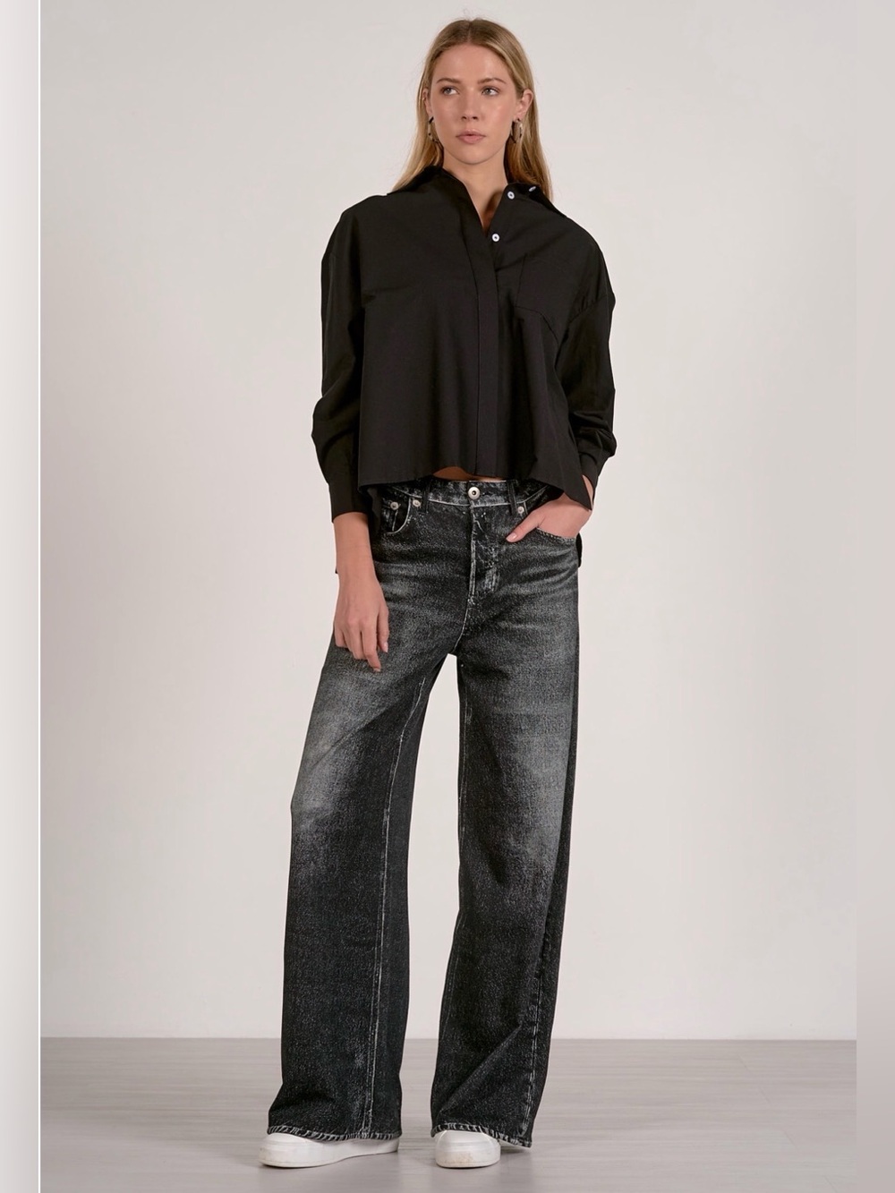 Elan Black Sweatpant Jeans